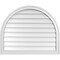 Ekena Millwork Round Top Surface Mount PVC Gable Vent w/ 2"W x 1-1/2"P Brickmould Frame, 34"W x 28"H GVPRT34X2802SN - alternate 1